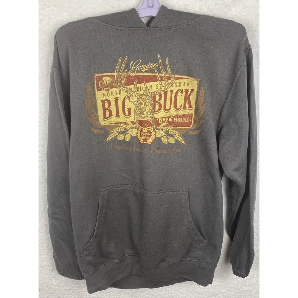 Canyon Creek North American Sportsman Big Buck Brew House Hoodie Gray Size M